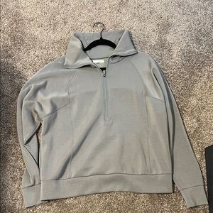 Maurices Olive Gray Half-Zip Pullover